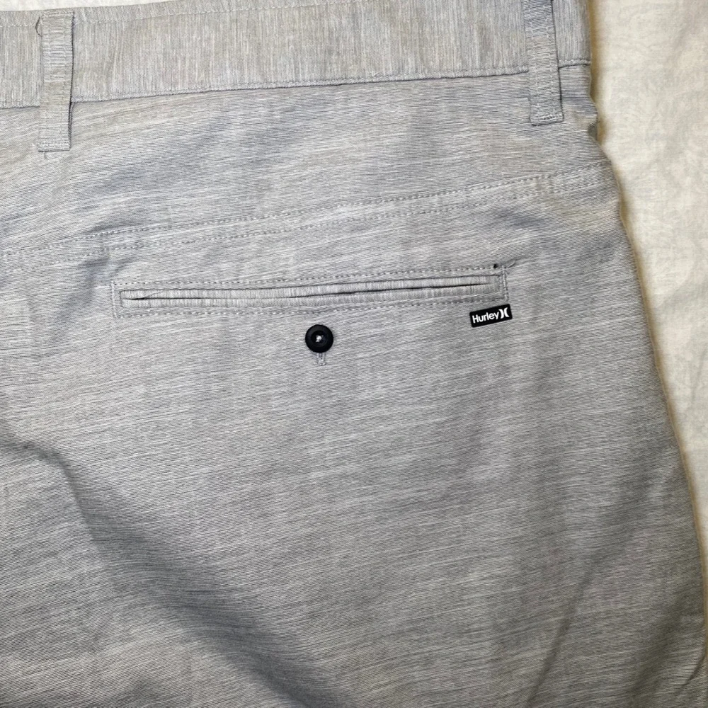 Hurley Dri-FIT Hybrid‎ Shorts Gray Heather Men's Size 40 Stretch Chino